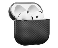 PITAKA Aramid Fiber Magnetic Case black/gray AirPods 4 - 1369419 - zdjęcie 2
